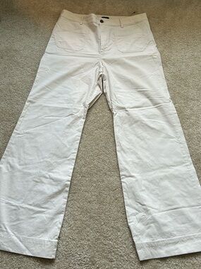 J. Crew Men's White Chino Pants